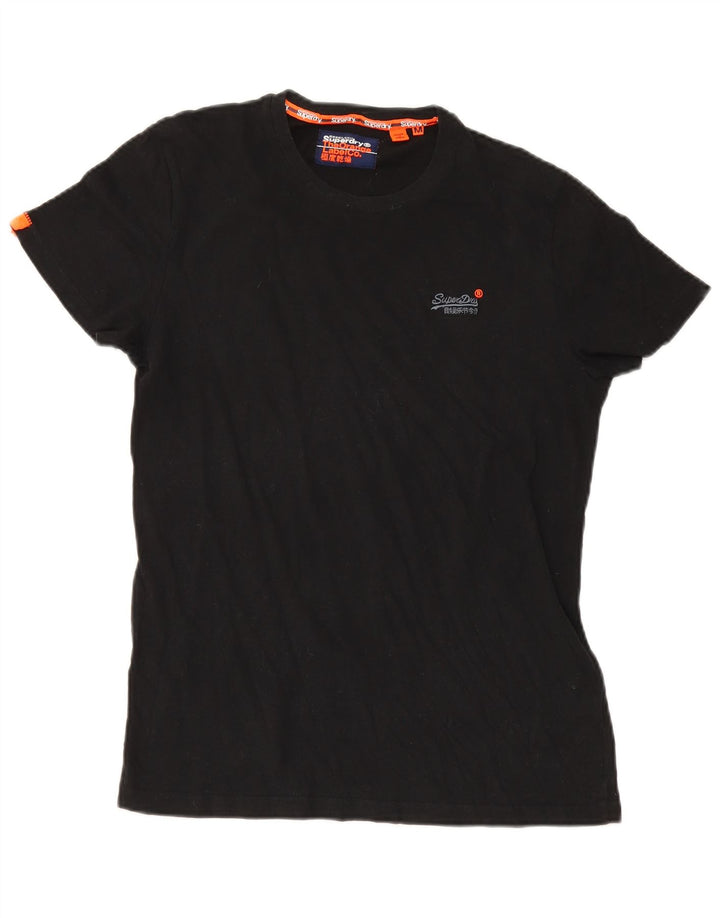 T-shirt da uomo Superdry Top in cotone nero medio