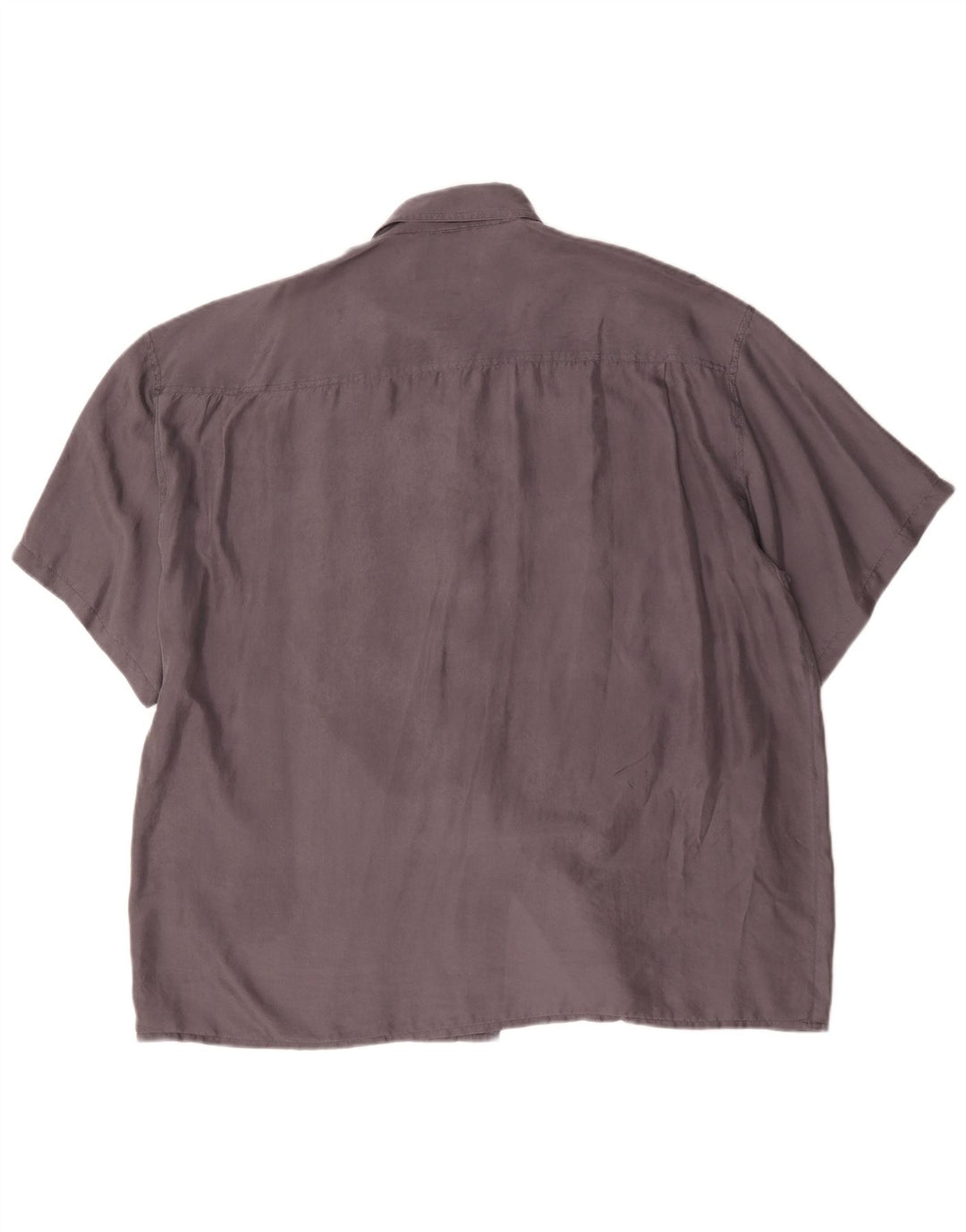 Nuova camicia a maniche corte da uomo Fast taglia 45/46 2XL seta grigia