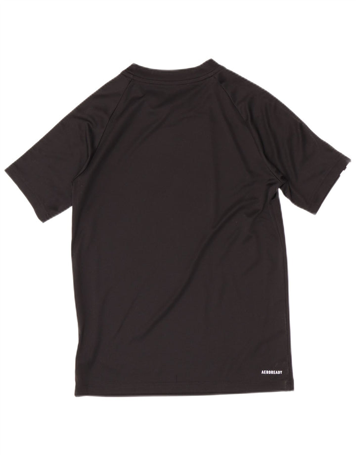 Maglietta Adidas Aeroready Regular da ragazzo, 11-12 anni, in poliestere nero