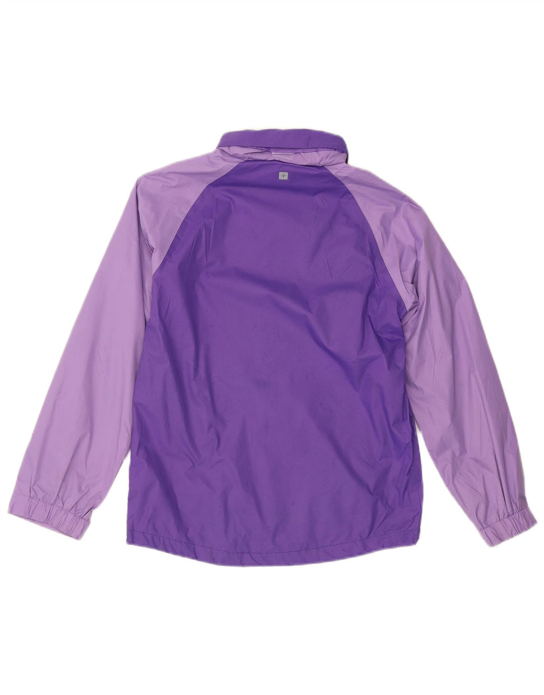 MOUNTAIN WAREHOUSE Girls Hooded Rain Jacket 12-13 Years Purple Polyamide