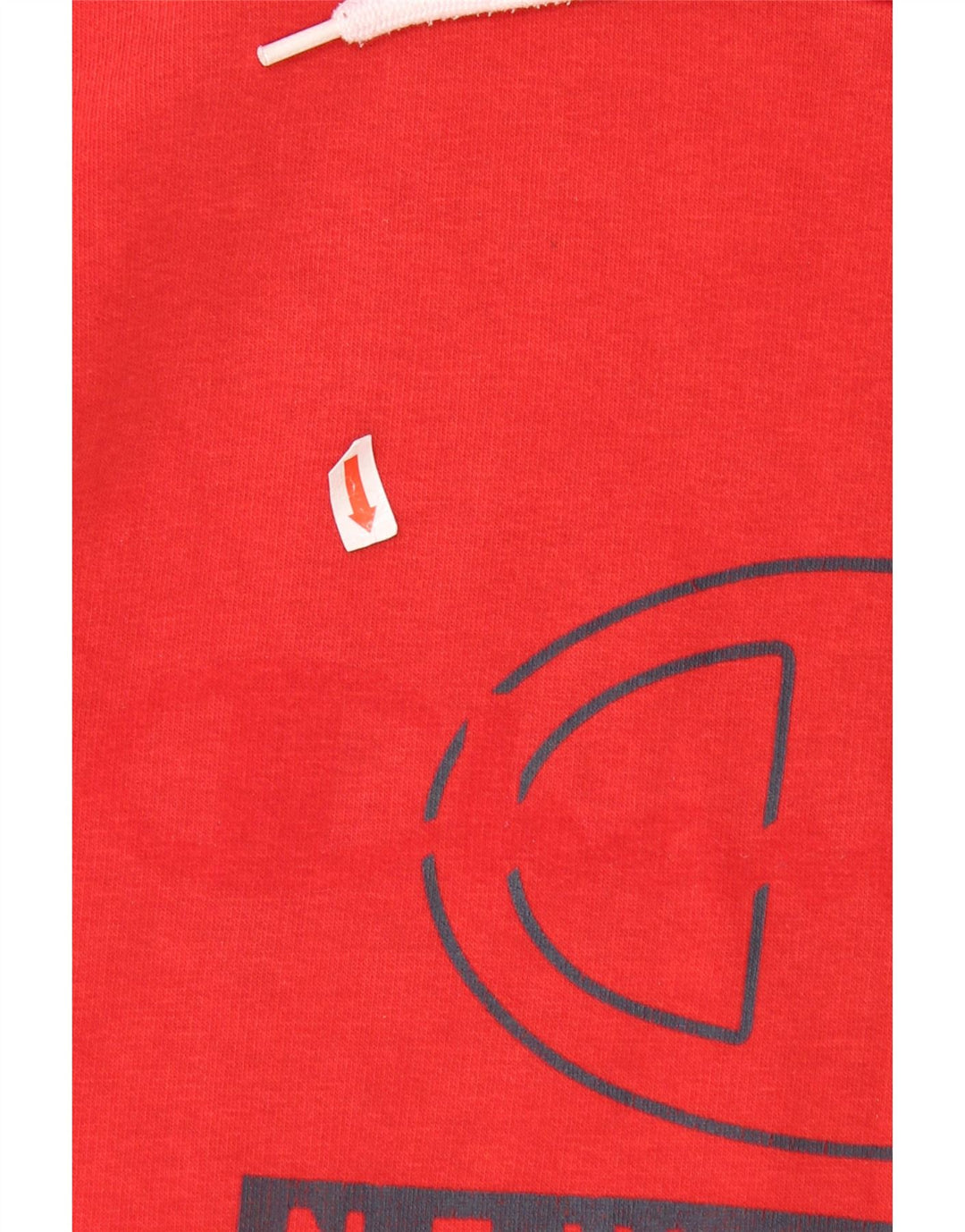 CHAMPION Mens Graphic Hoodie Jumper Medium Red