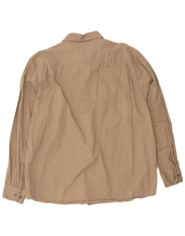 Camicia da uomo Wrangler XL in cotone beige
