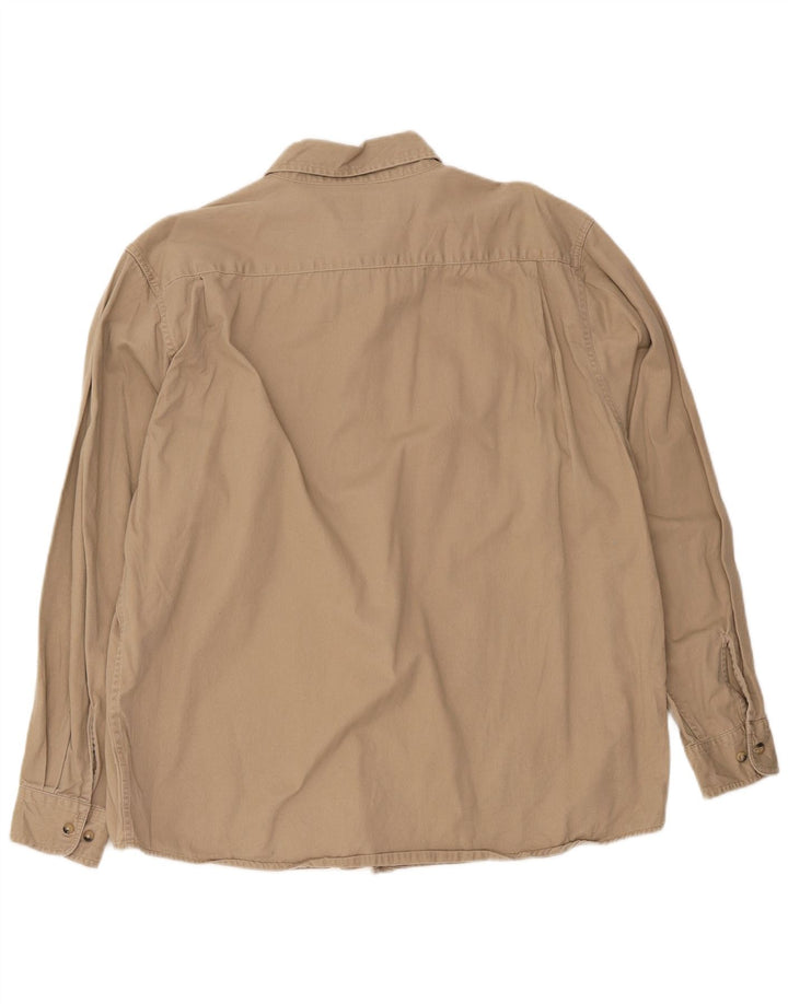 Camicia da uomo Wrangler XL in cotone beige