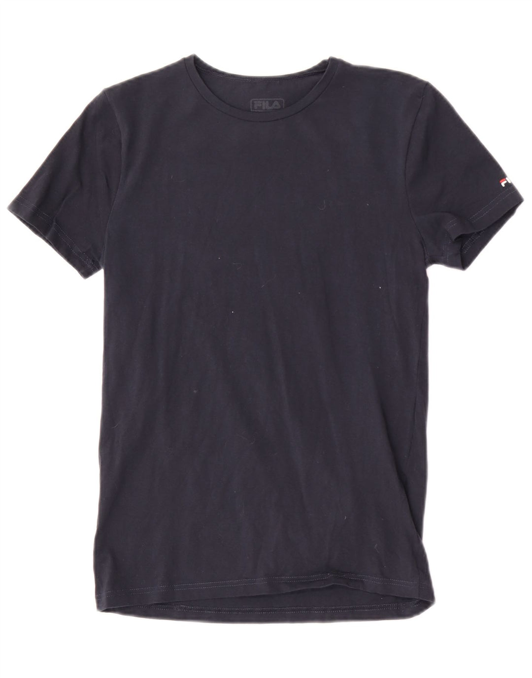 T-shirt Fila da uomo Top Small in cotone blu navy