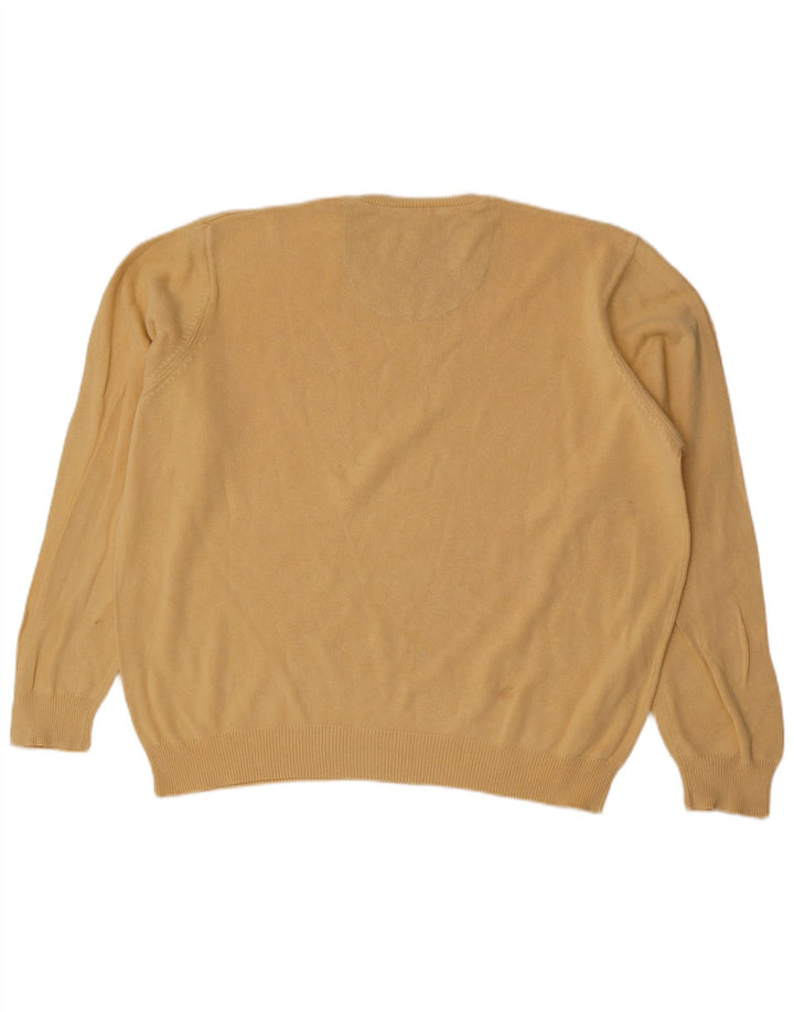 Maglione maglione girocollo da uomo Marks & Spencer blu Harbour XL giallo