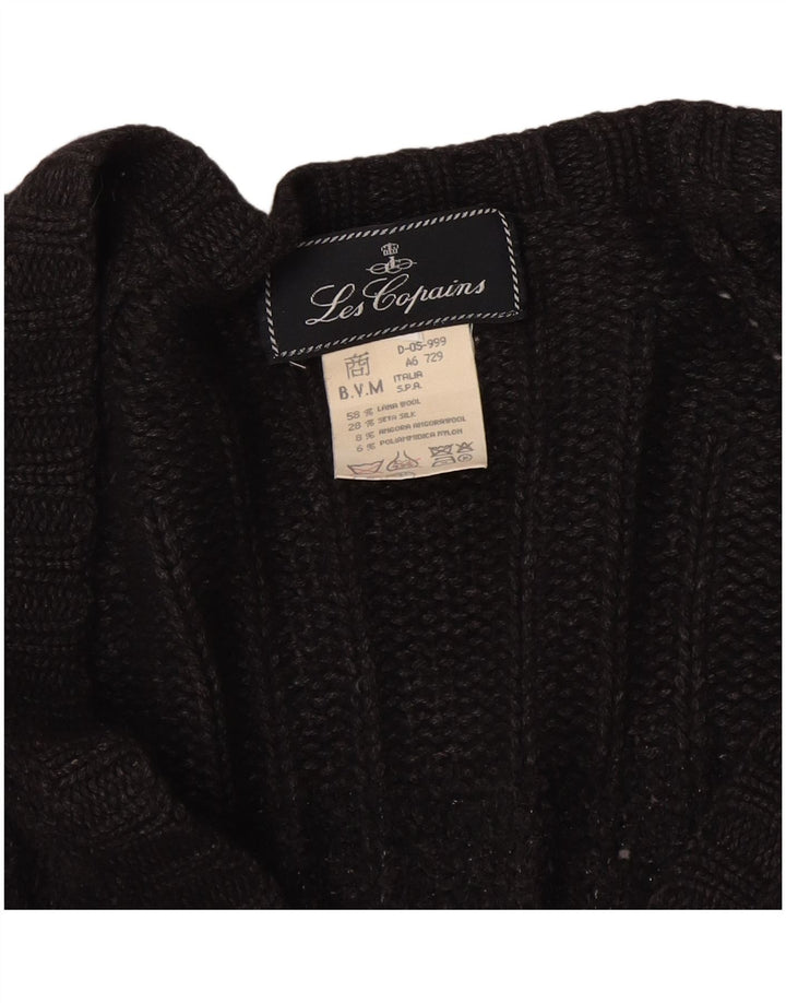 Maglione cardigan da donna Les Copains UK 14 Lana grigio medio