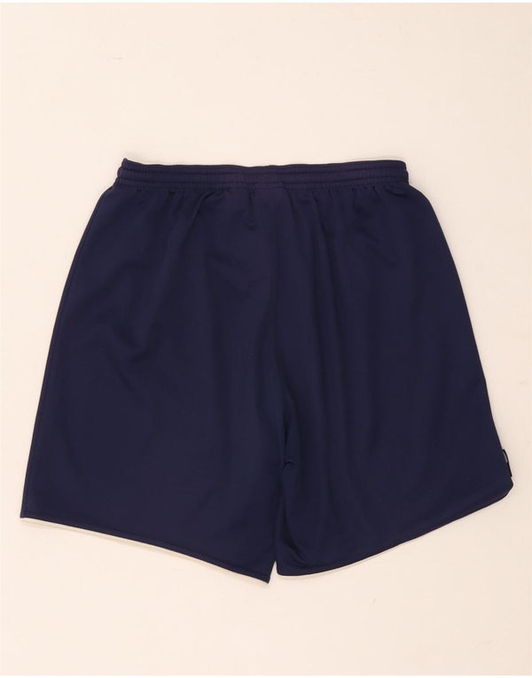 Pantaloncini sportivi da uomo Adidas piccoli in poliestere blu navy