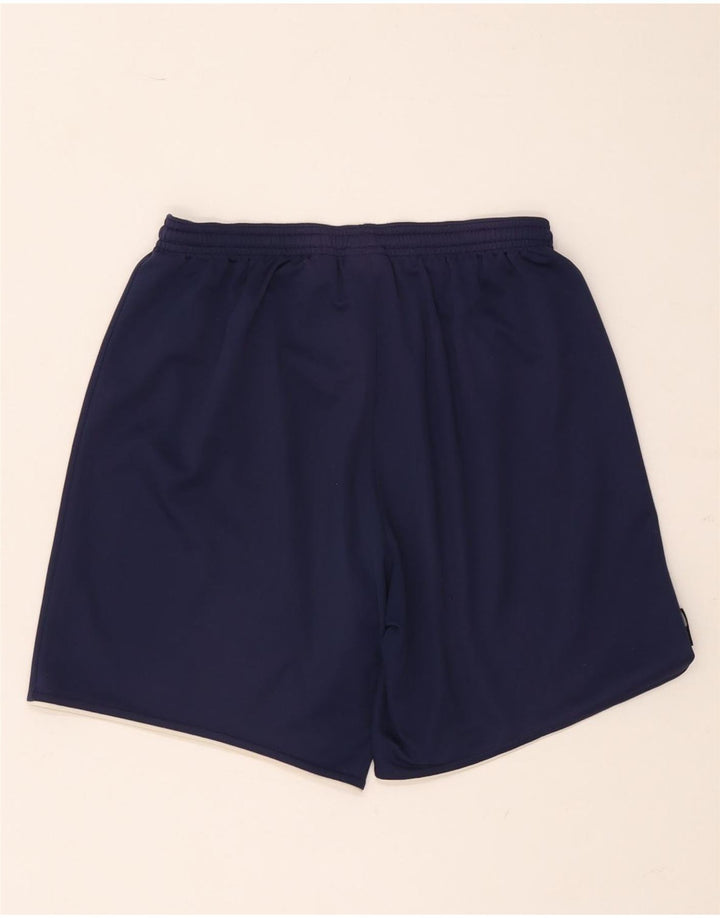 Pantaloncini sportivi da uomo Adidas piccoli in poliestere blu navy