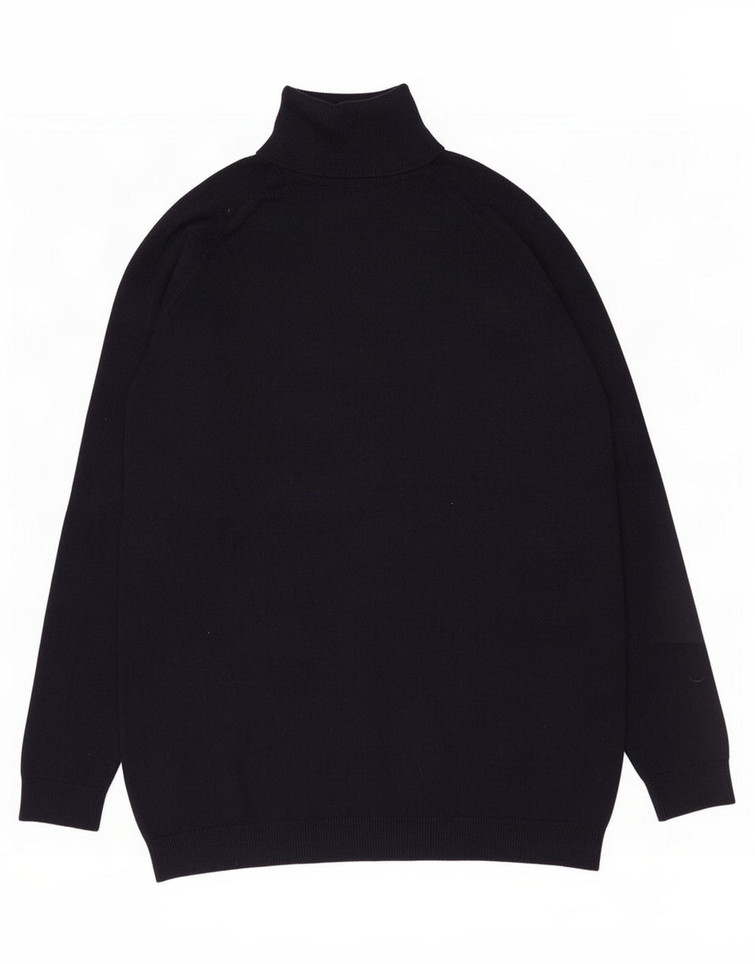 Maglione Zara da uomo a collo alto in viscosa blu navy medio