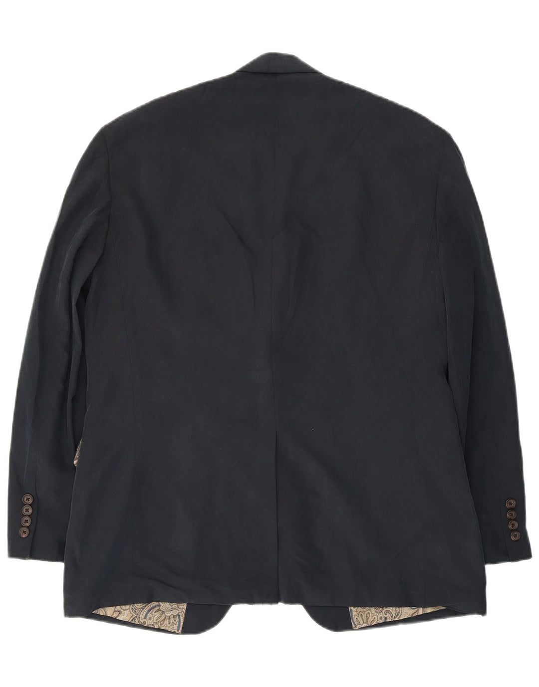 Giacca blazer da uomo a 2 bottoni Ralph Lauren UK 40 medio blu navy modal
