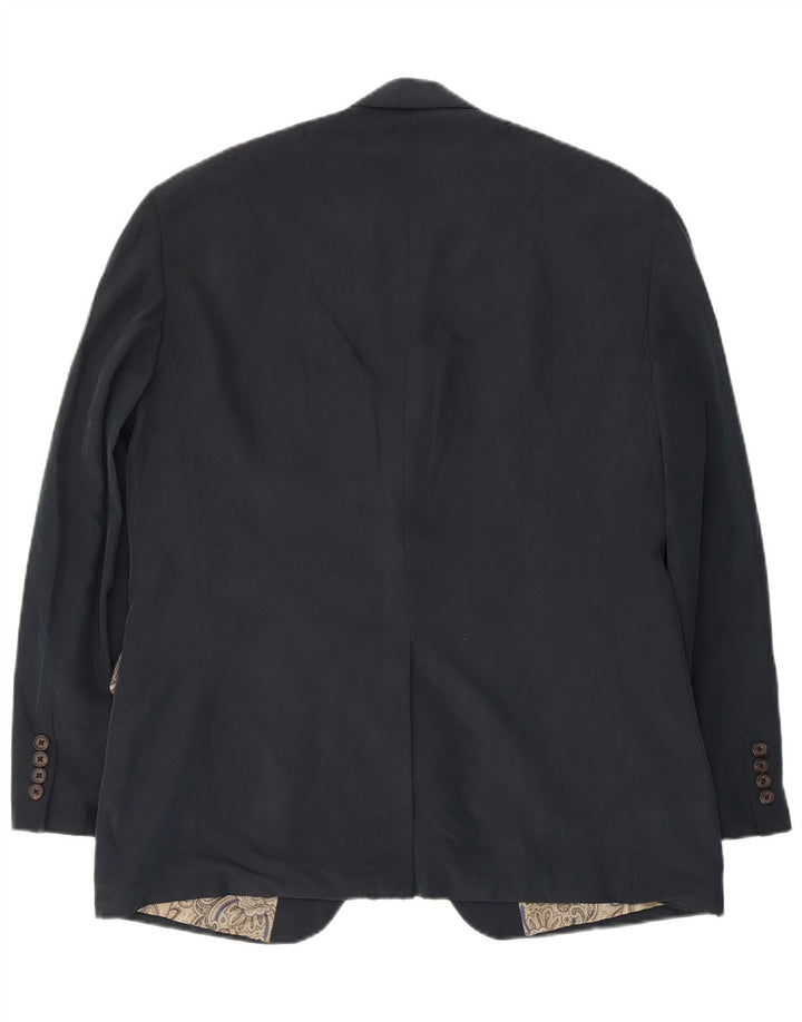 Giacca blazer da uomo a 2 bottoni Ralph Lauren UK 40 medio blu navy modal