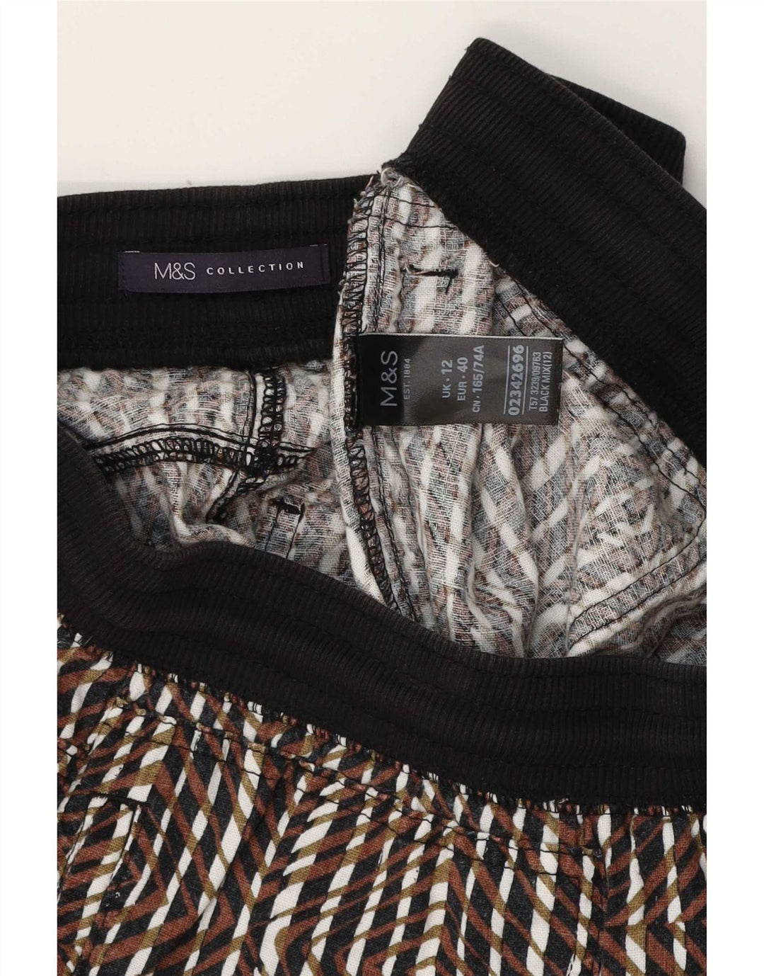Pantaloncini casual da donna Marks & Spencer UK 12 medi W32 multicolore