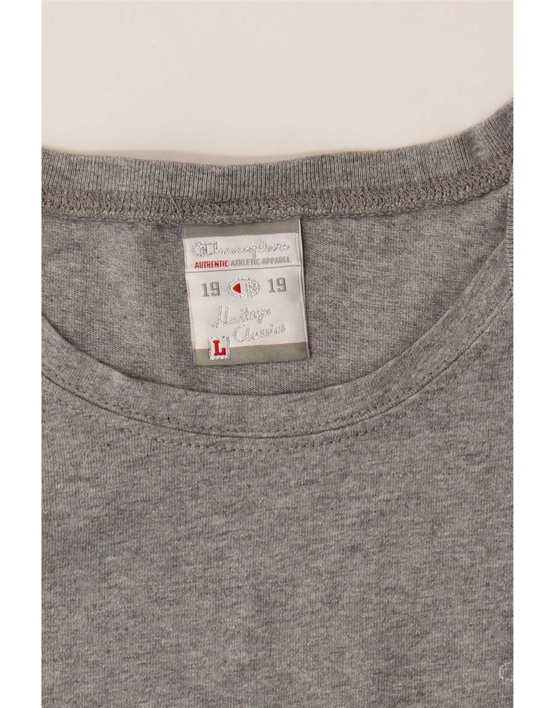 T-shirt Champion Heritage Classics da donna UK 14 grande grigia