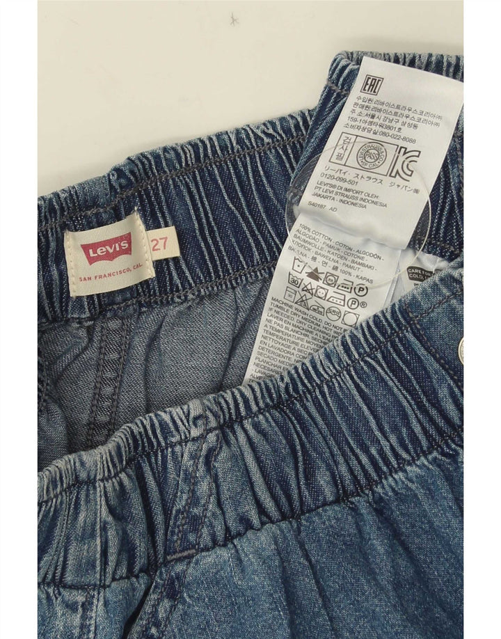 Gonna di jeans da donna Levi's W27 piccola in cotone blu