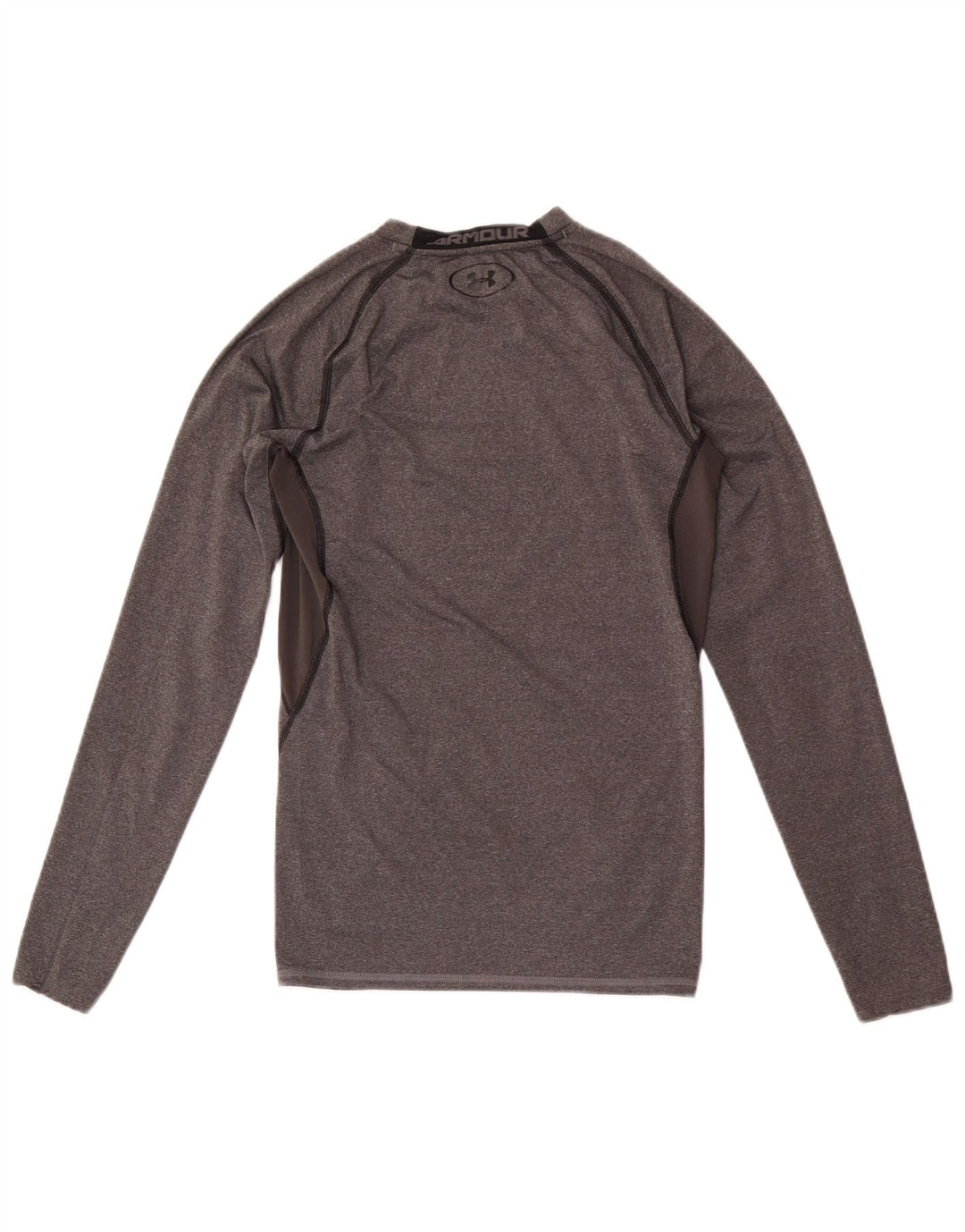UNDER ARMOUR Top grafico da uomo a maniche lunghe piccolo grigio chiazzato