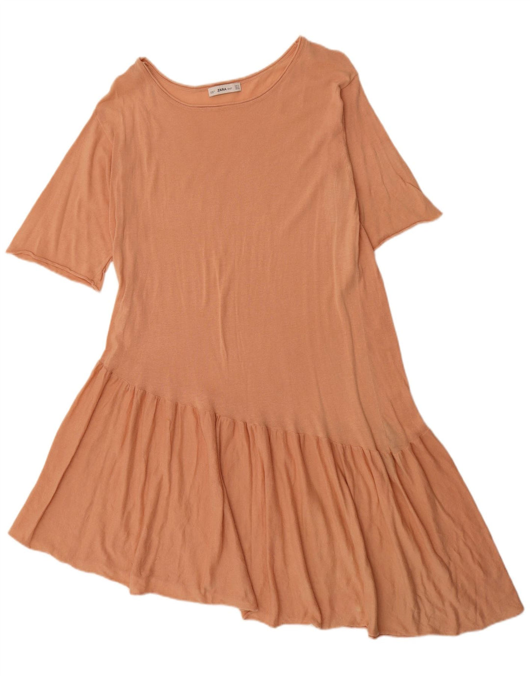 Abito asimmetrico da donna Zara UK 14 arancione medio