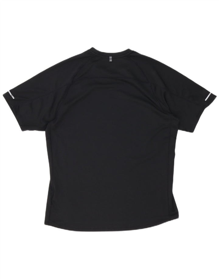 T-shirt NIKE da uomo Dri Fit, grande, in poliestere nero