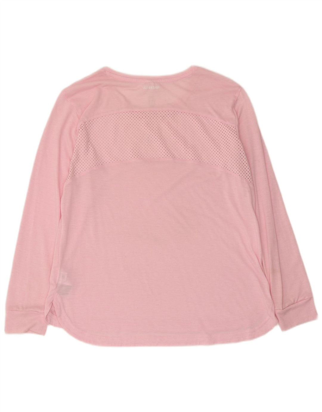 Top Adidas Aeroready da donna a manica lunga UK 16/18 Large Rosa Poliestere