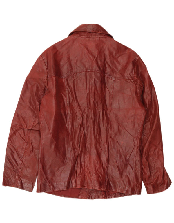 Giacca in pelle da uomo ZEN IT 48 Borgogna media