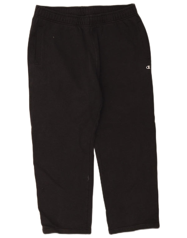 Pantaloni da tuta corti da uomo Champion grandi in cotone nero