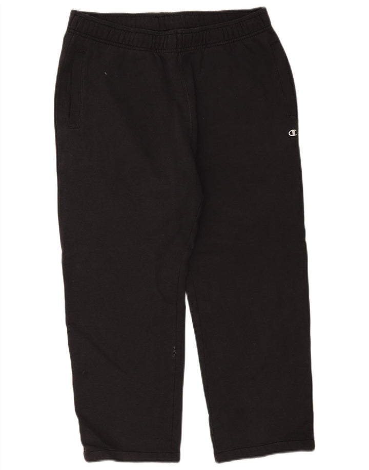 Pantaloni da tuta corti da uomo Champion grandi in cotone nero