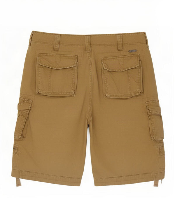 Brandit Mens Cargo Shorts Large W34 Beige Cotton