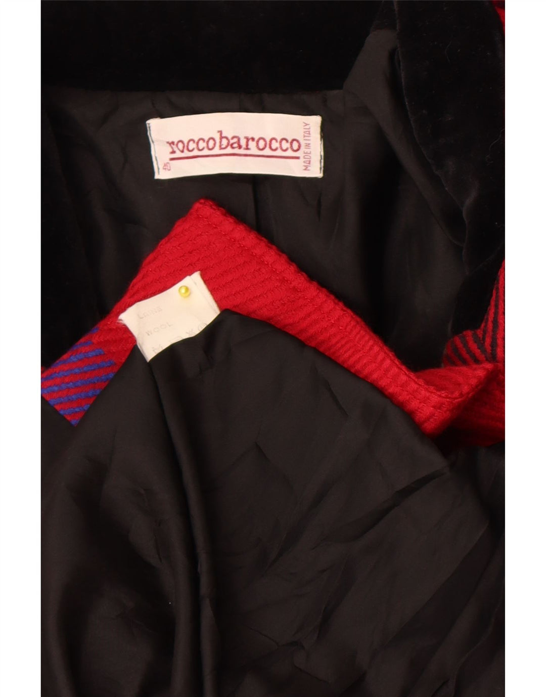 Soprabito oversize da donna Roccobarocco UK 10 piccolo in lana a righe rosse