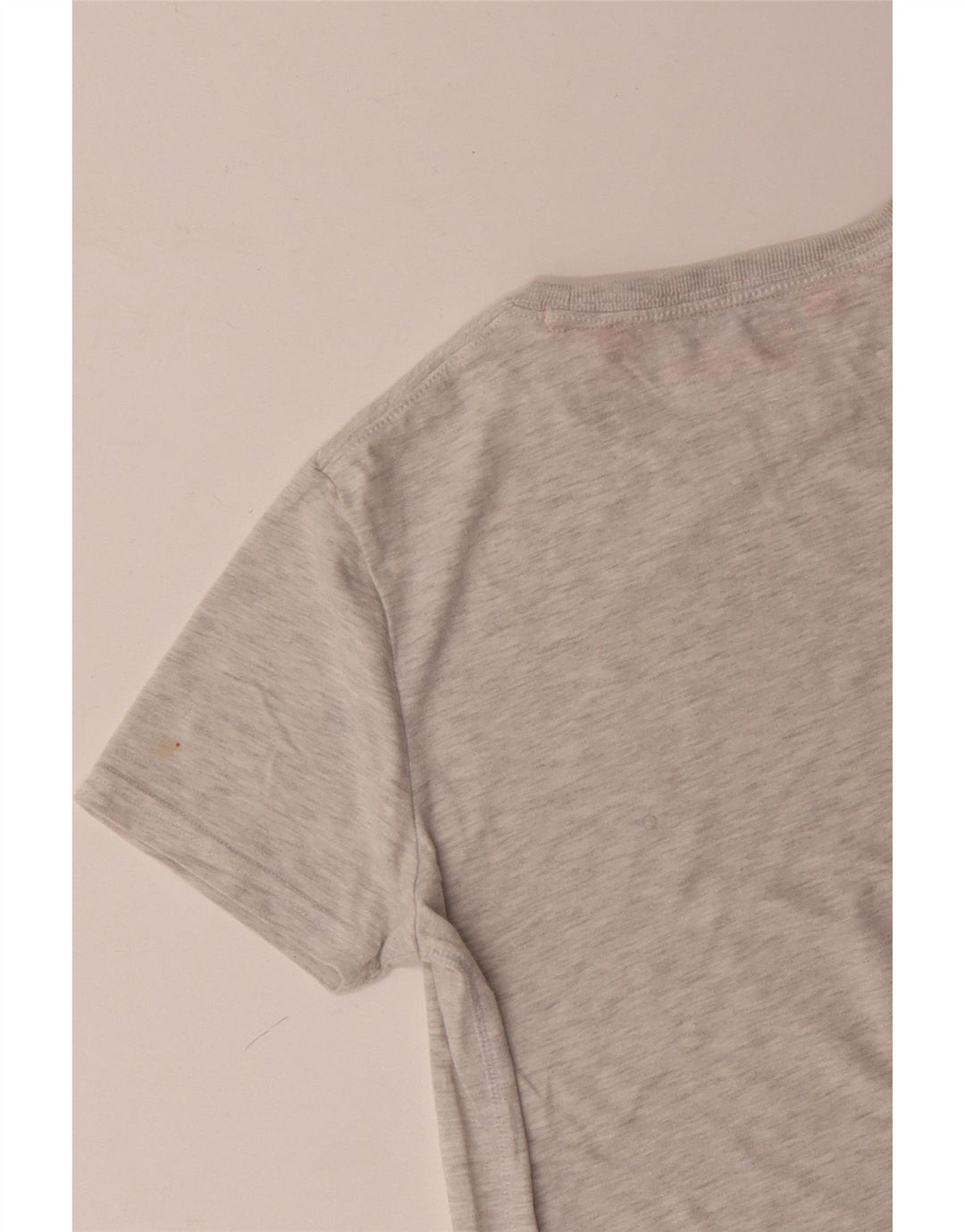 T-shirt grafica da uomo Superdry Top grande in cotone chiazzato grigio