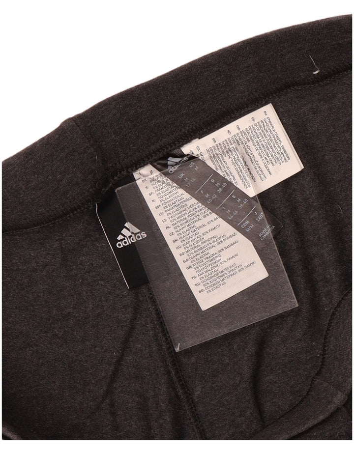 Leggings grafici da donna Adidas UK 12/14 Cotone grigio medio