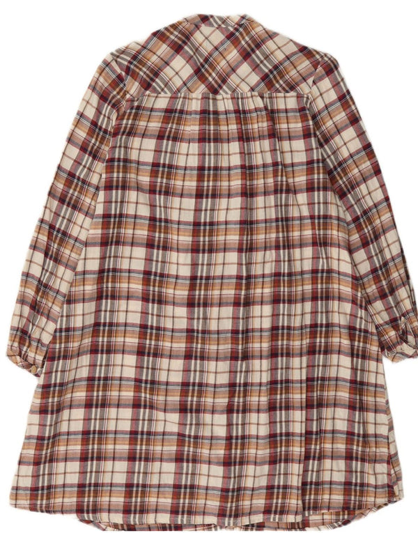 Abito camicia in flanella da donna Wrangler UK 14 Plaid multicolore medio