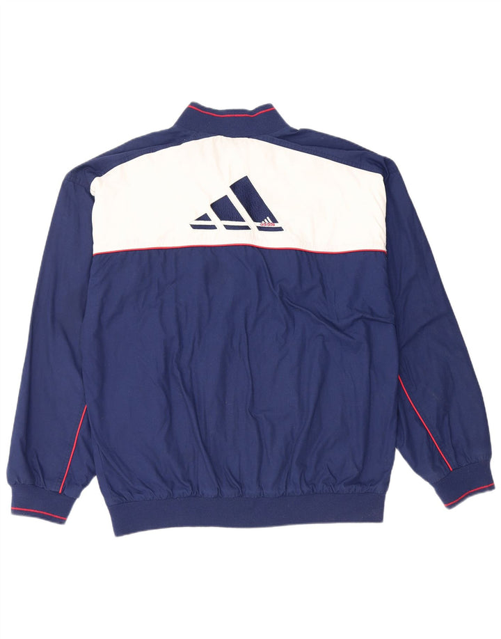 Giacca da tuta da uomo ADIDAS UK 40/42 Medium Navy Blue Colourblock