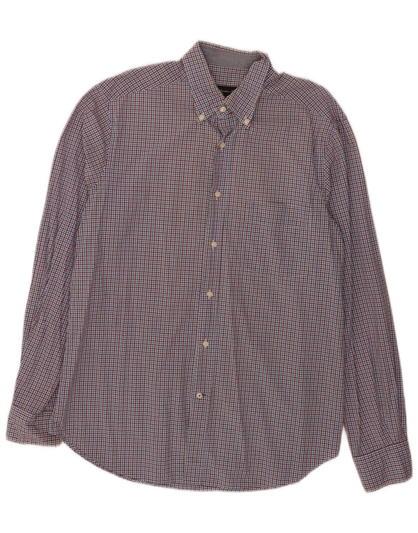 Camicia da uomo Massimo Dutti a quadri blu grandi