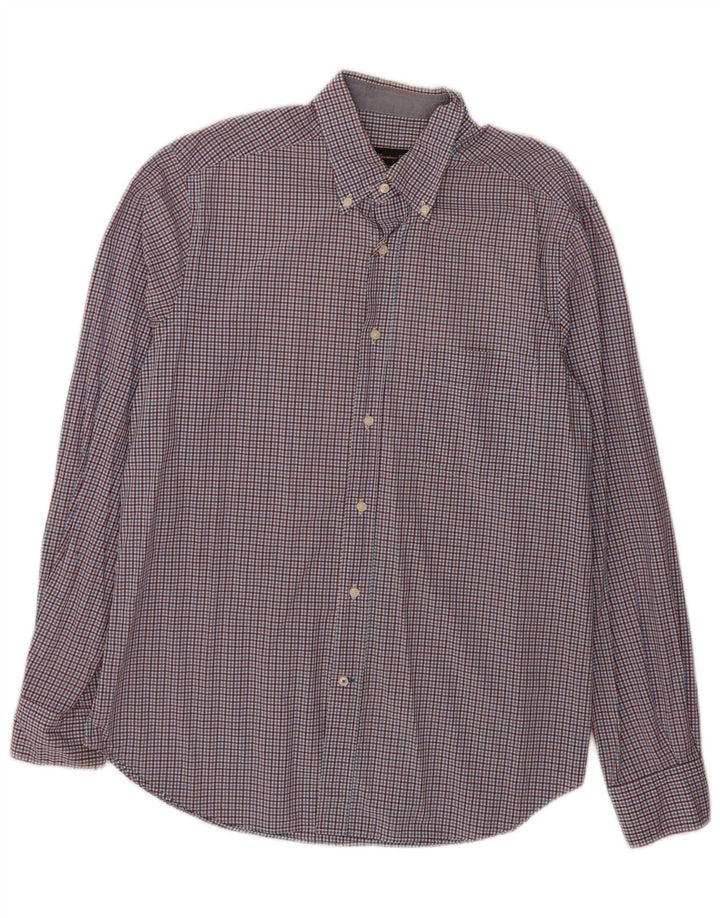 Camicia da uomo Massimo Dutti a quadri blu grandi