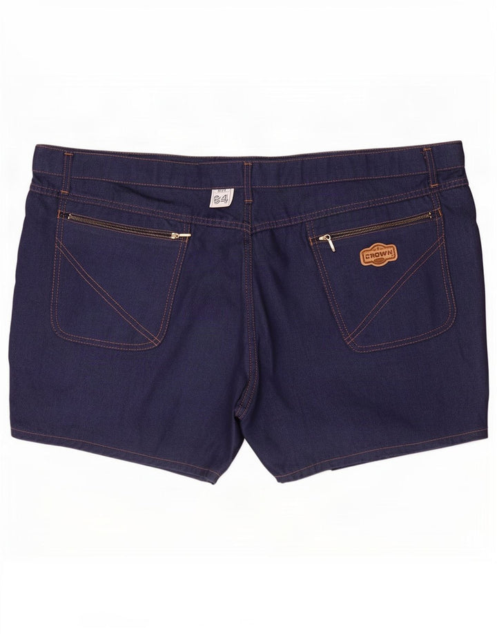 Pantaloncini di jeans da donna Crown 4XL W46 Blu navy