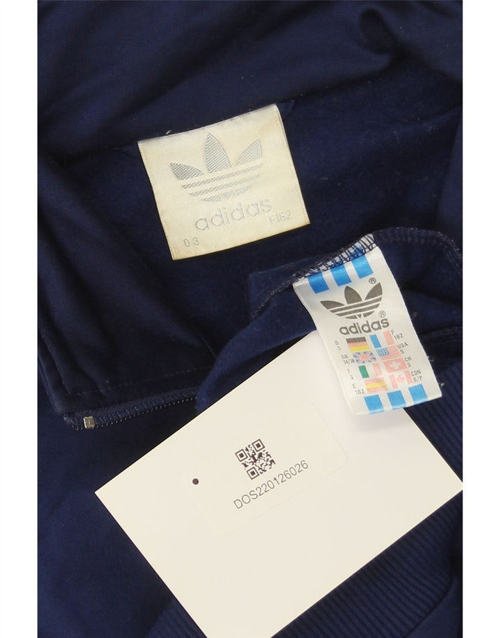 Giacca da tuta da donna Adidas UK 34/36 Small Poliestere blu navy