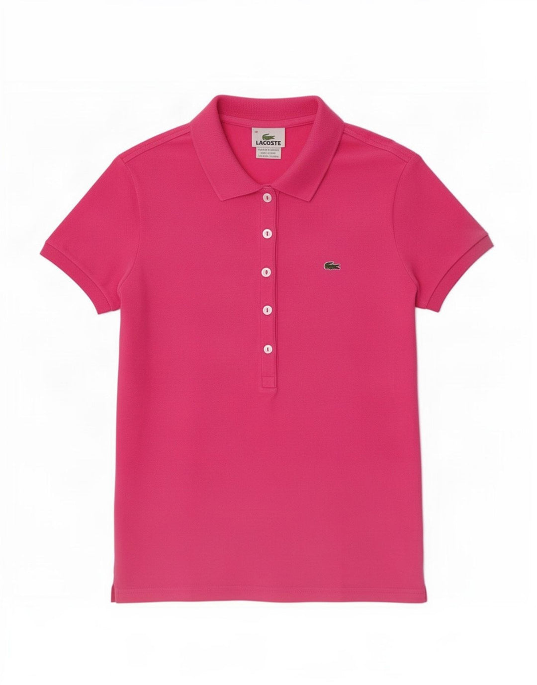 Polo da donna Lacoste EU 38 cotone rosa medio