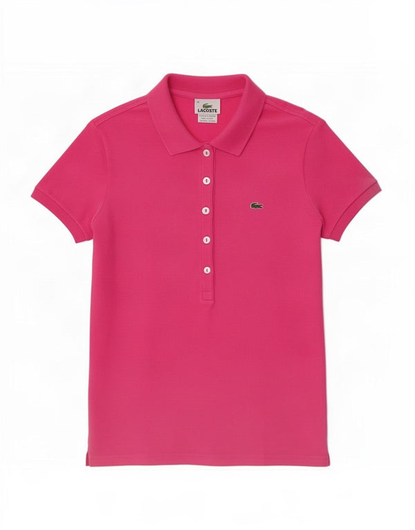 Polo da donna Lacoste EU 38 cotone rosa medio