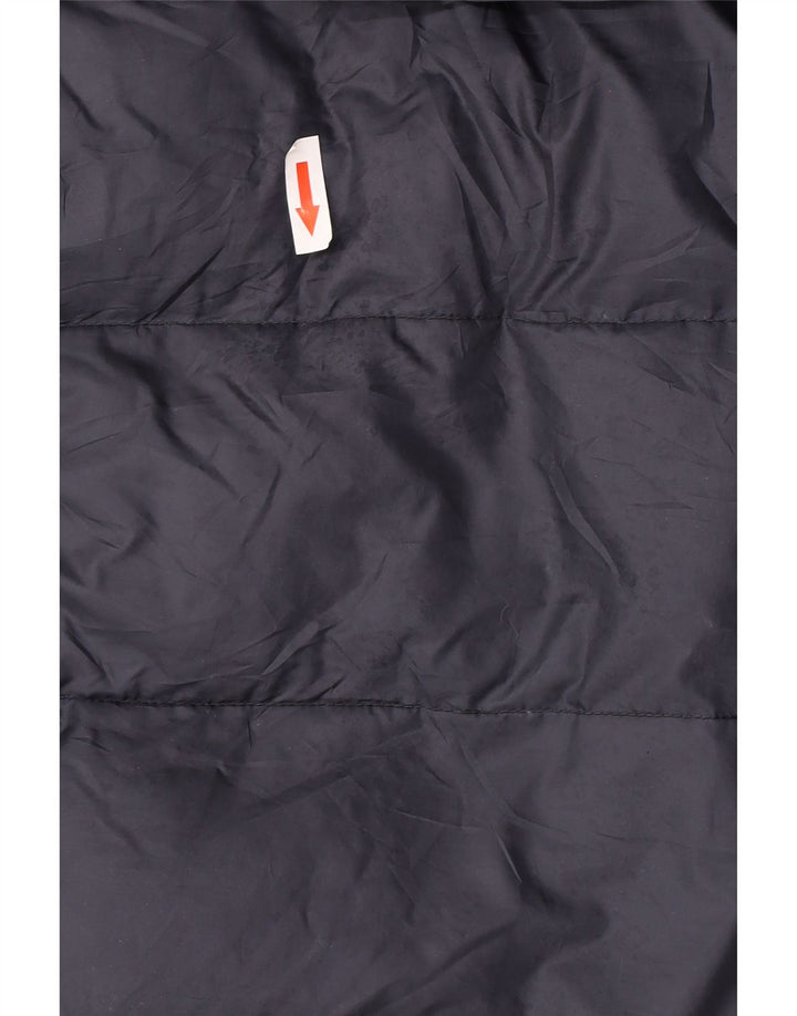 Cappotto imbottito con cappuccio da donna di Dack UK 16 grande poliestere blu navy