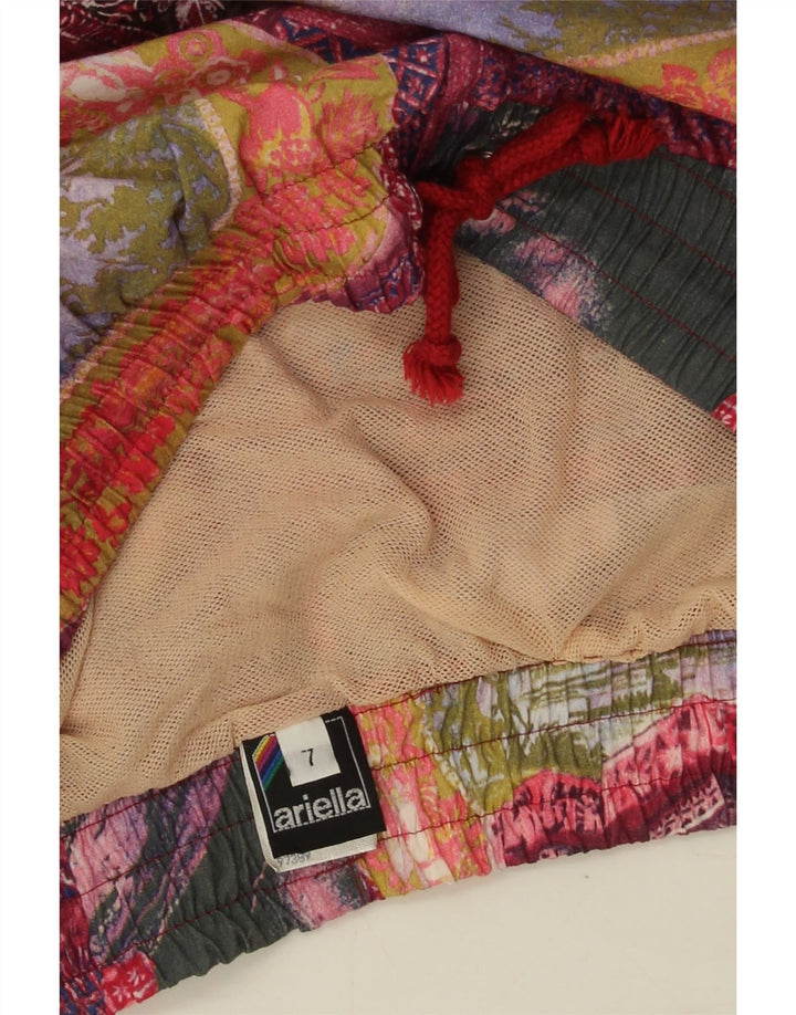 Pantaloncini da bagno grafici da uomo Ariella in cotone patchwork medio multicolore