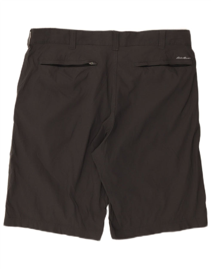 EDDIE BAUER Mens Chino Shorts W38 XL Grey Nylon