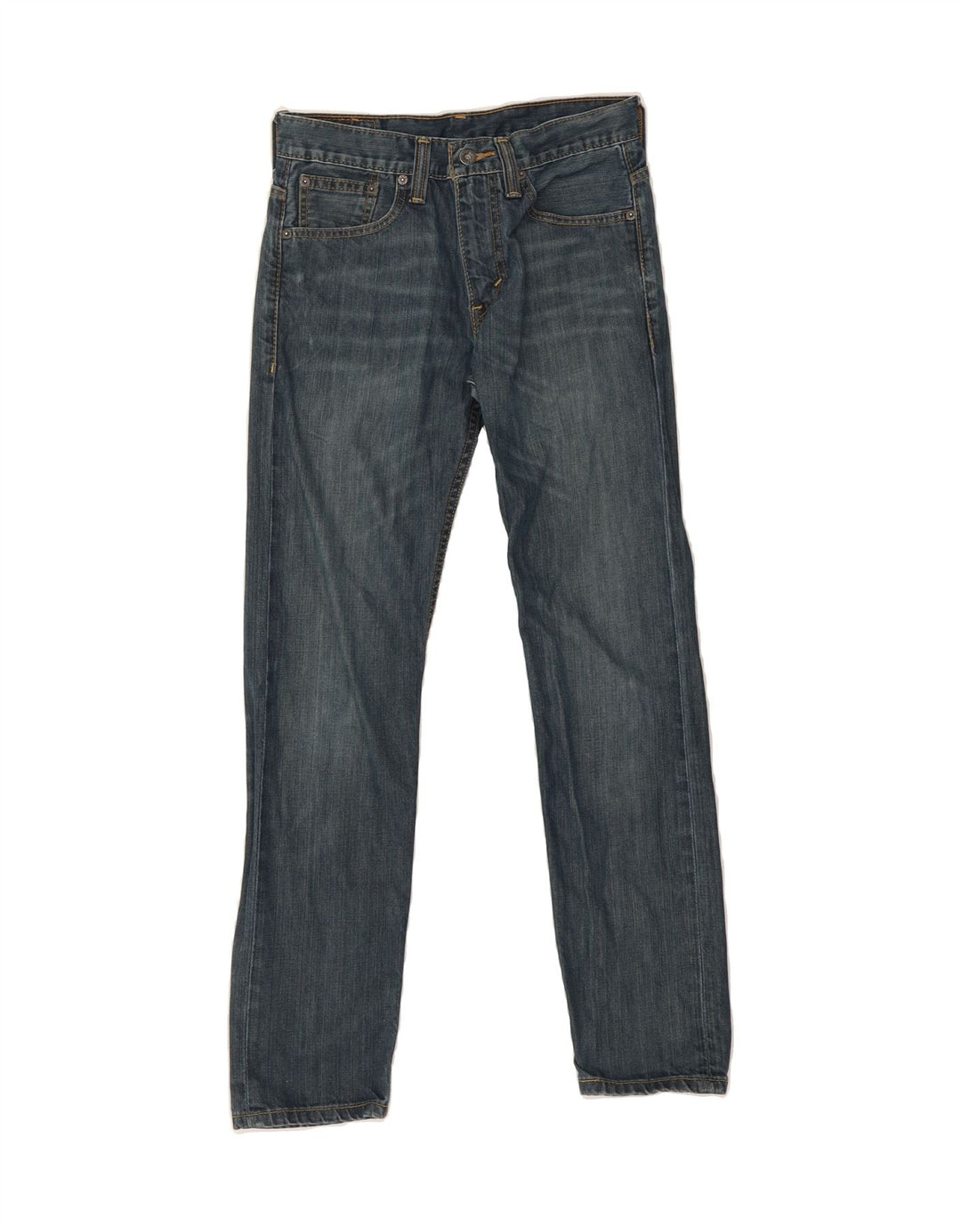LEVI'S Mens 521 Slim Tapered Jeans W29 L29 Navy Blue Vintage Levi's and Second-Hand Levi's from Messina Hembry 