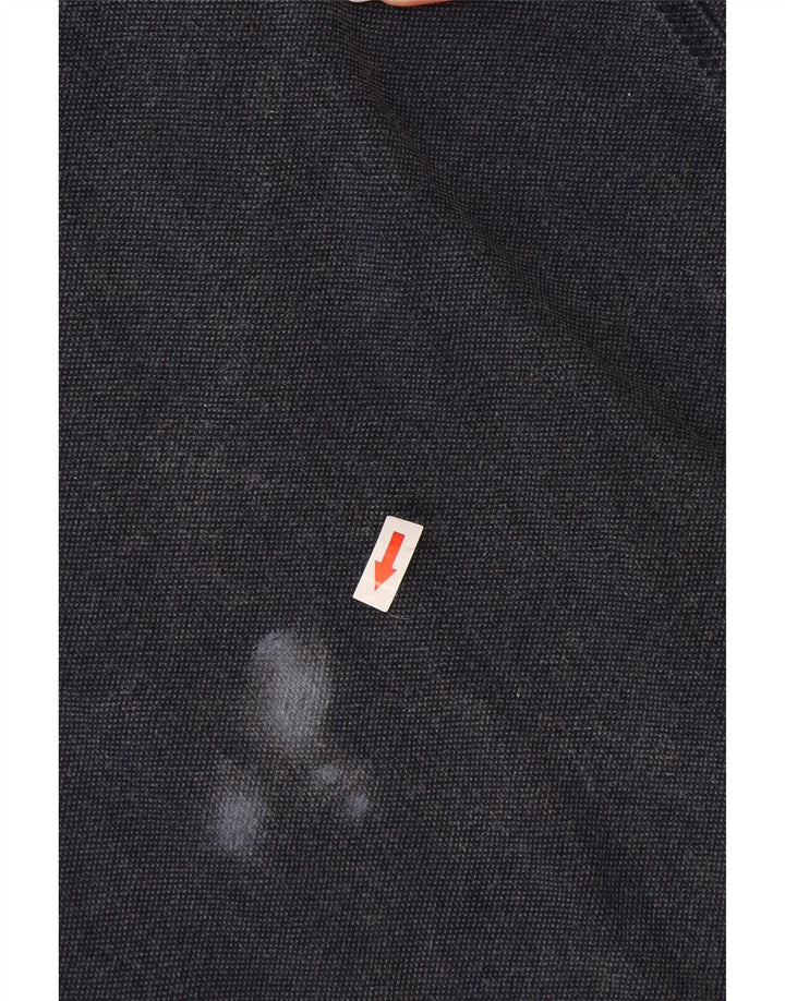 Felpa da uomo con collo con zip Fat Face, maglione grande, cotone blu navy