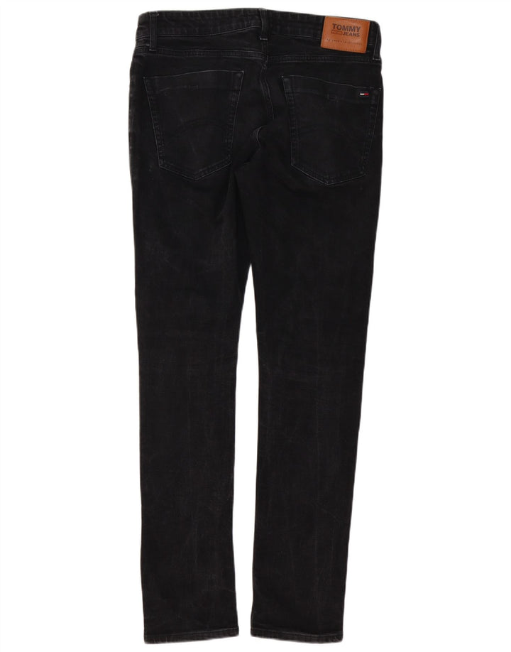 Jeans slim da uomo Tommy Hilfiger W33 L32 cotone nero