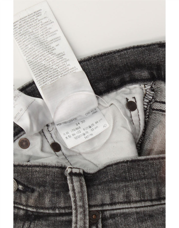 Jeans Levi's Uomo 512 Slim Tapered W34 L30 Cotone Grigio