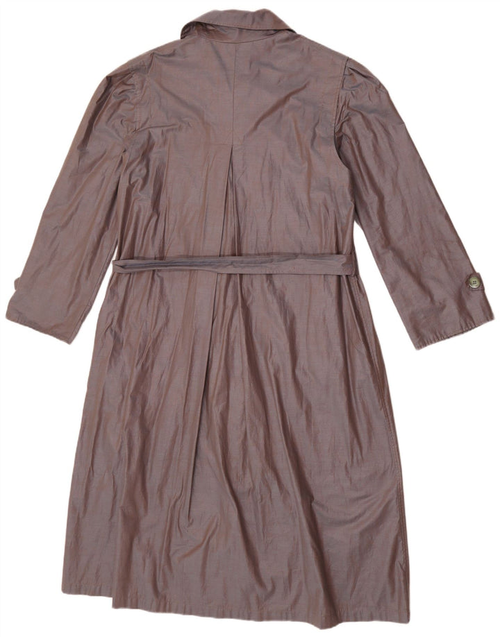 Soprabito vintage da donna IT 46 grande in cotone marrone