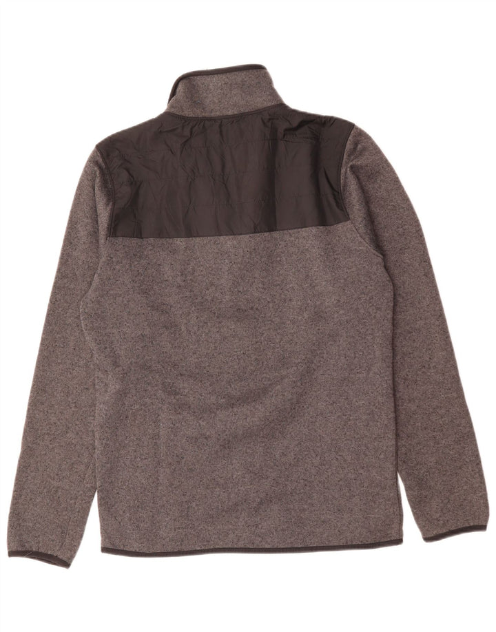 Giacca da tuta da uomo Columbia in poliestere color block grigio medio