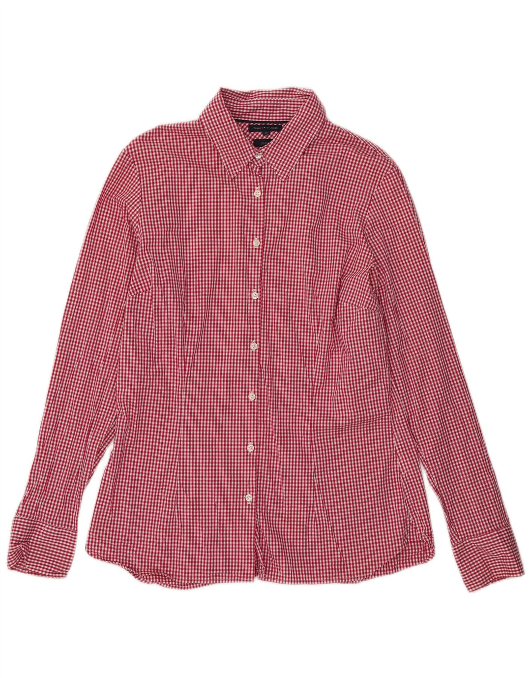 Camicia da donna Tommy Hilfiger US 12 Large Red Gingham Cotton
