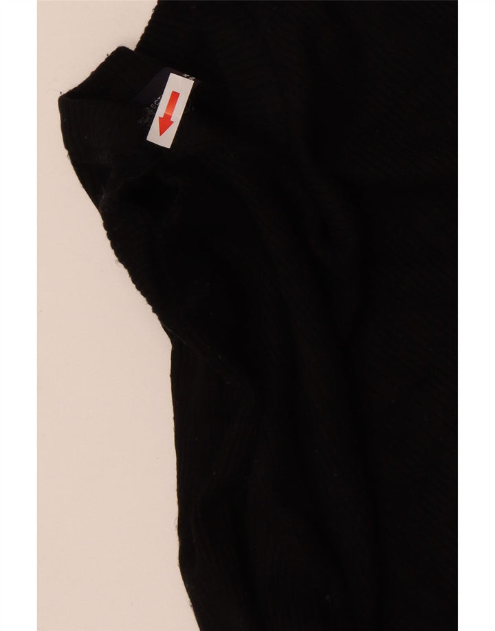 Maglione da donna Marks & Spencer con scollo a barca UK 12 Viscosa nera media