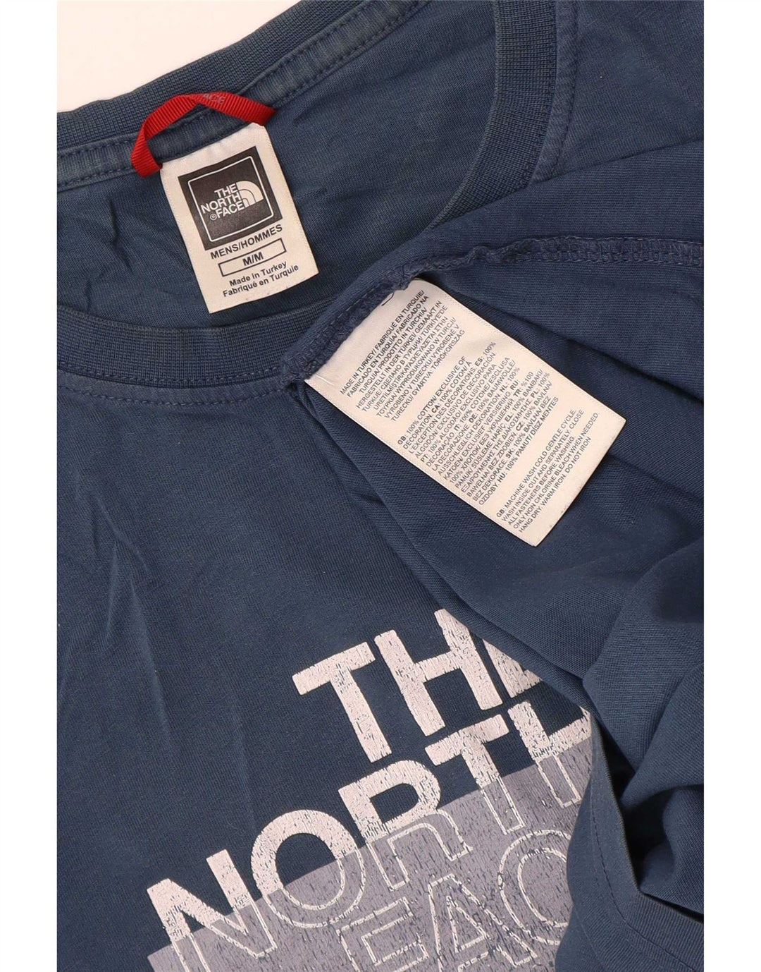 T-shirt grafica da uomo The North Face Top in cotone blu medio