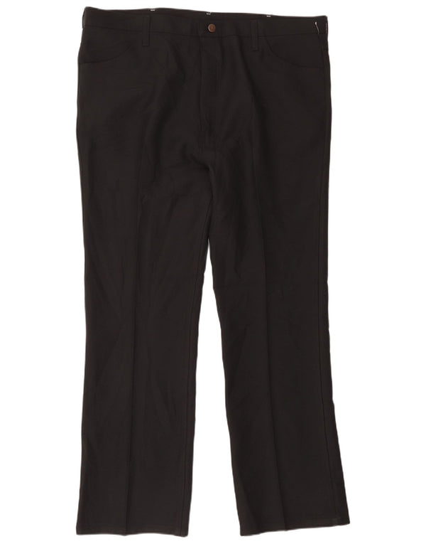 Pantaloni casual dritti da uomo Wrangler W42 L32 poliestere nero